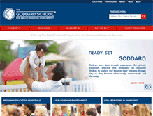 Tablet Screenshot of goddardschool.com